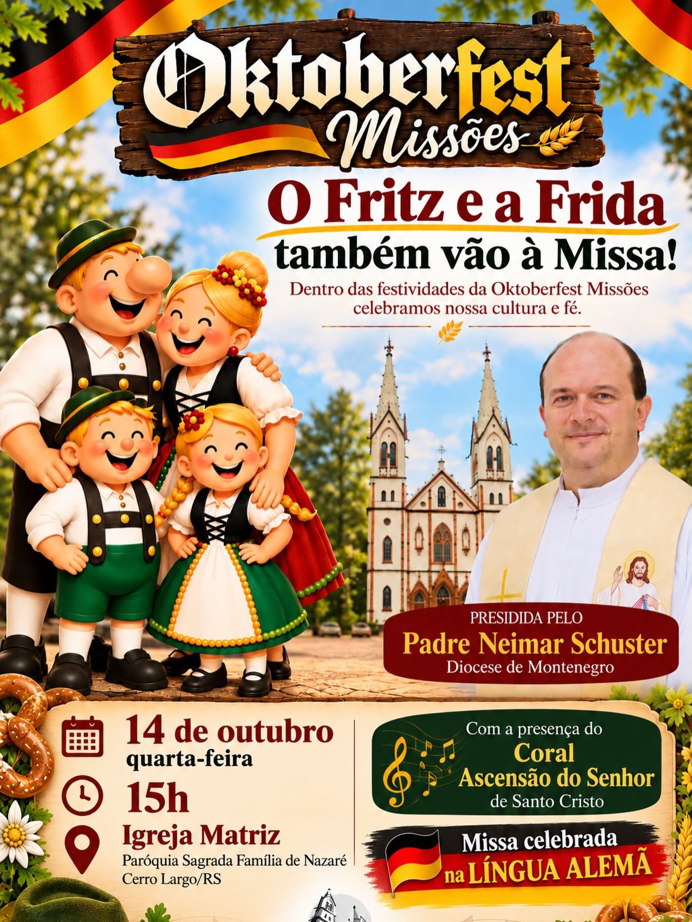O Fritz e a Frida também vão à Missa! - Oktoberfest Missões