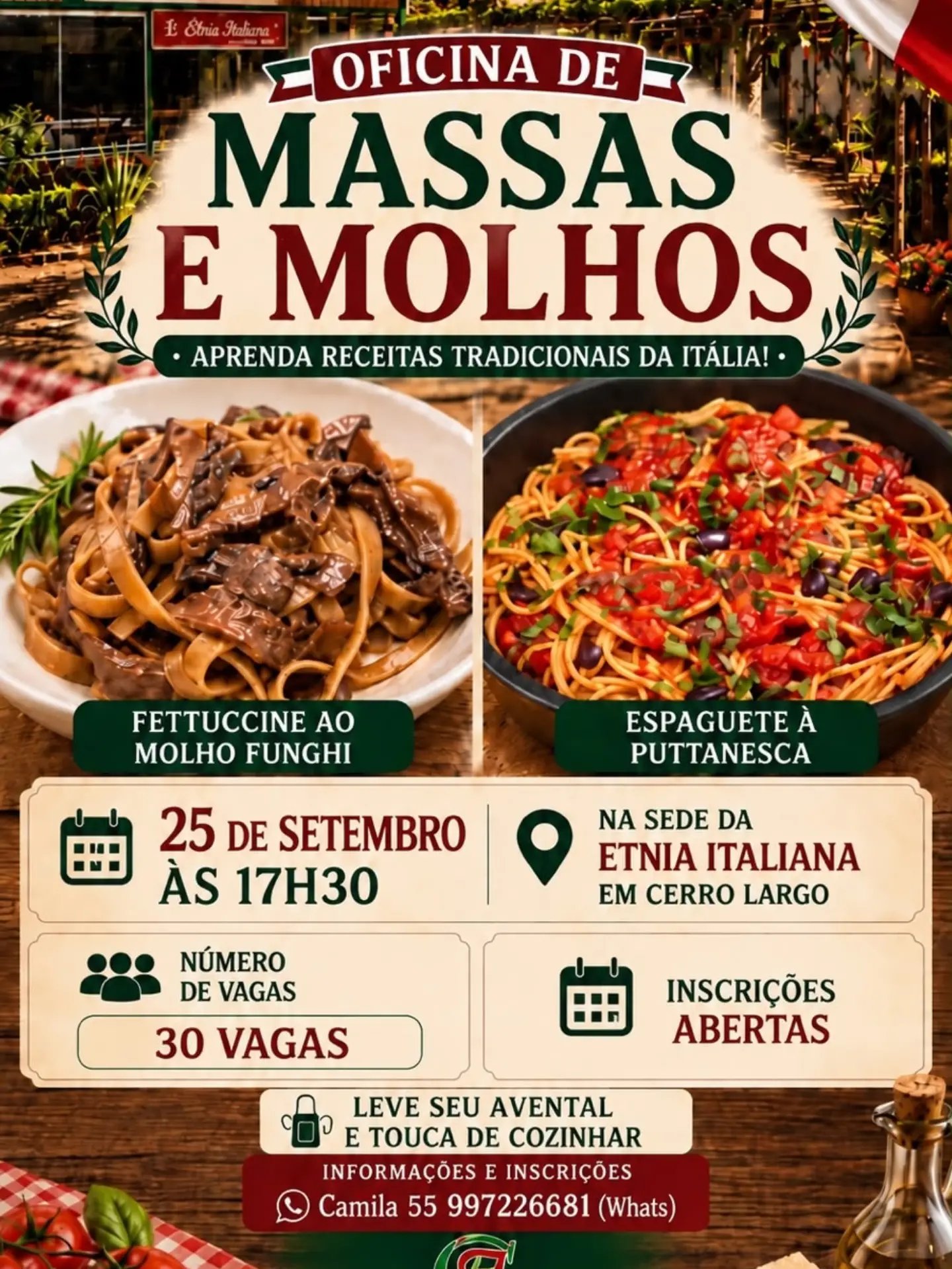 Oficina de Massas e Molhos