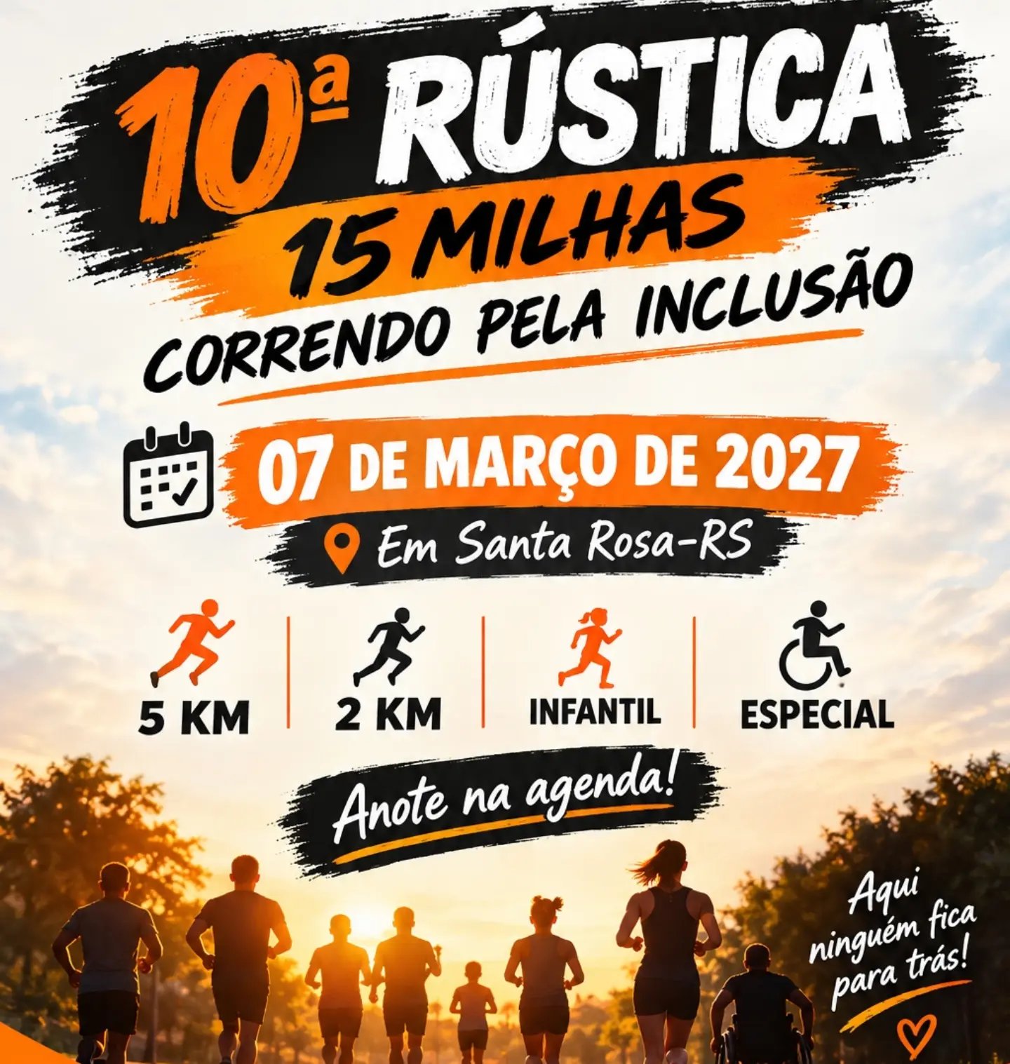10ª Rústica 15 Milhas - Correndo pela Inclusão