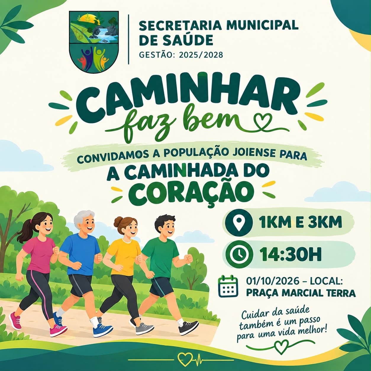 Caminhada do Coração - Caminhar Faz Bem
