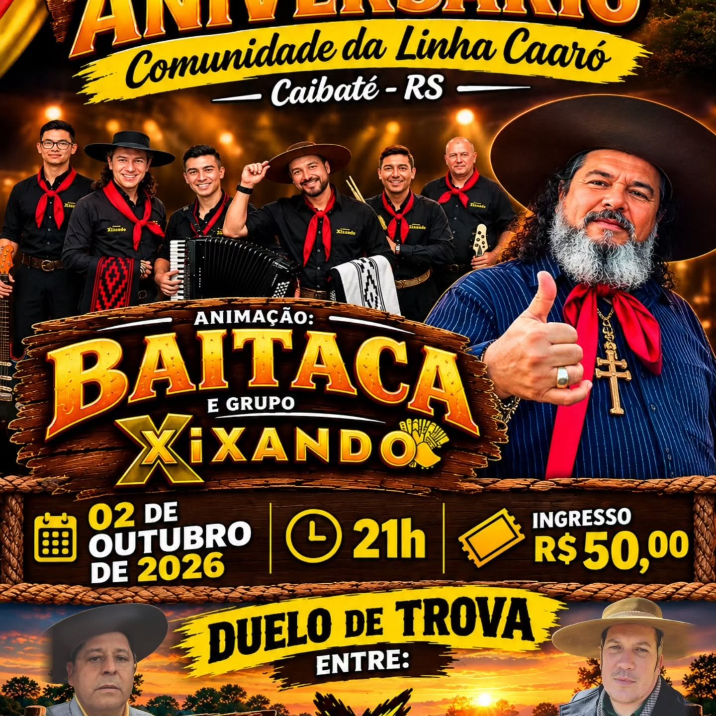 Aniversário da Comunidade da Linha Caaró - Caibaté/RS