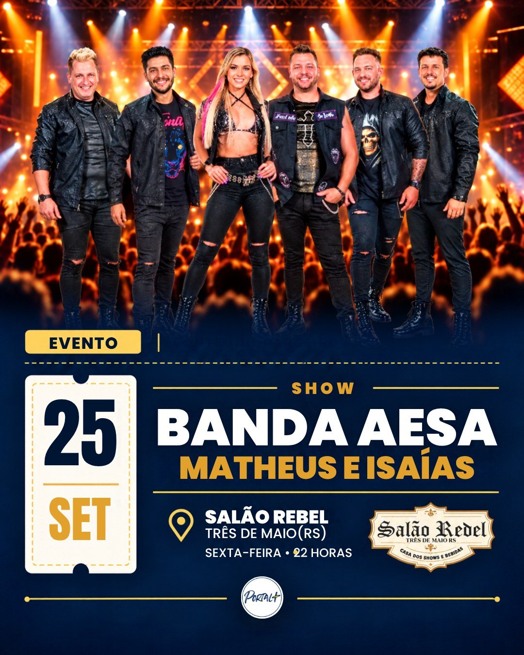 Banda AESA com Matheus e Isaías - Salão Redel, Três de Maio
