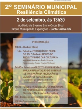 2º Seminário Municipal de Resiliência Climática