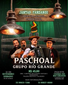 Jantar Fandango - Abertura Semana Farroupilha