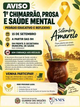1º Chimarrão, Prosa e Saúde Mental