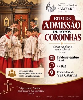Rito de Admissão de Novos Coroinhas