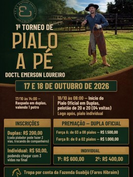 1º Torneio de Pialo a Pé - CTL Emerson Loureiro