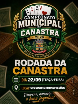 Campeonato Municipal de Canastra - Rodada da Canastra