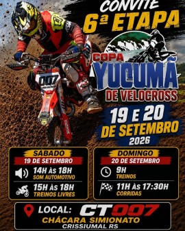 6ª Etapa Copa Yucumã de Velocross 2026