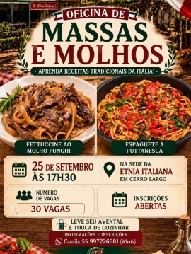 Oficina de Massas e Molhos