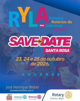 RYLA 2026-27 - Prêmios Rotários de Liderança Juvenil (Santa Rosa)