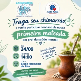 Primeira Mateada em prol da Saúde Mental