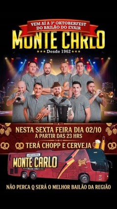 3ª Oktoberfest do Bailão do Evair - Monte Carlo