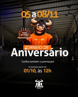 Torneio de Aniversário - Toro Padel