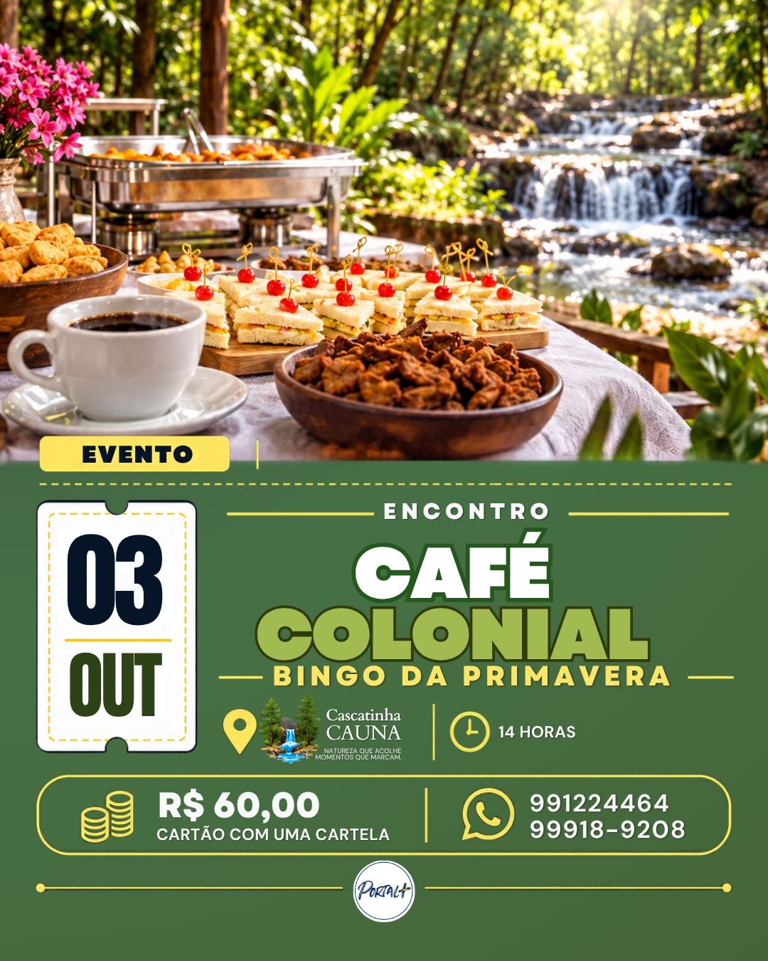 Encontro Café Colonial + Bingo da Primavera