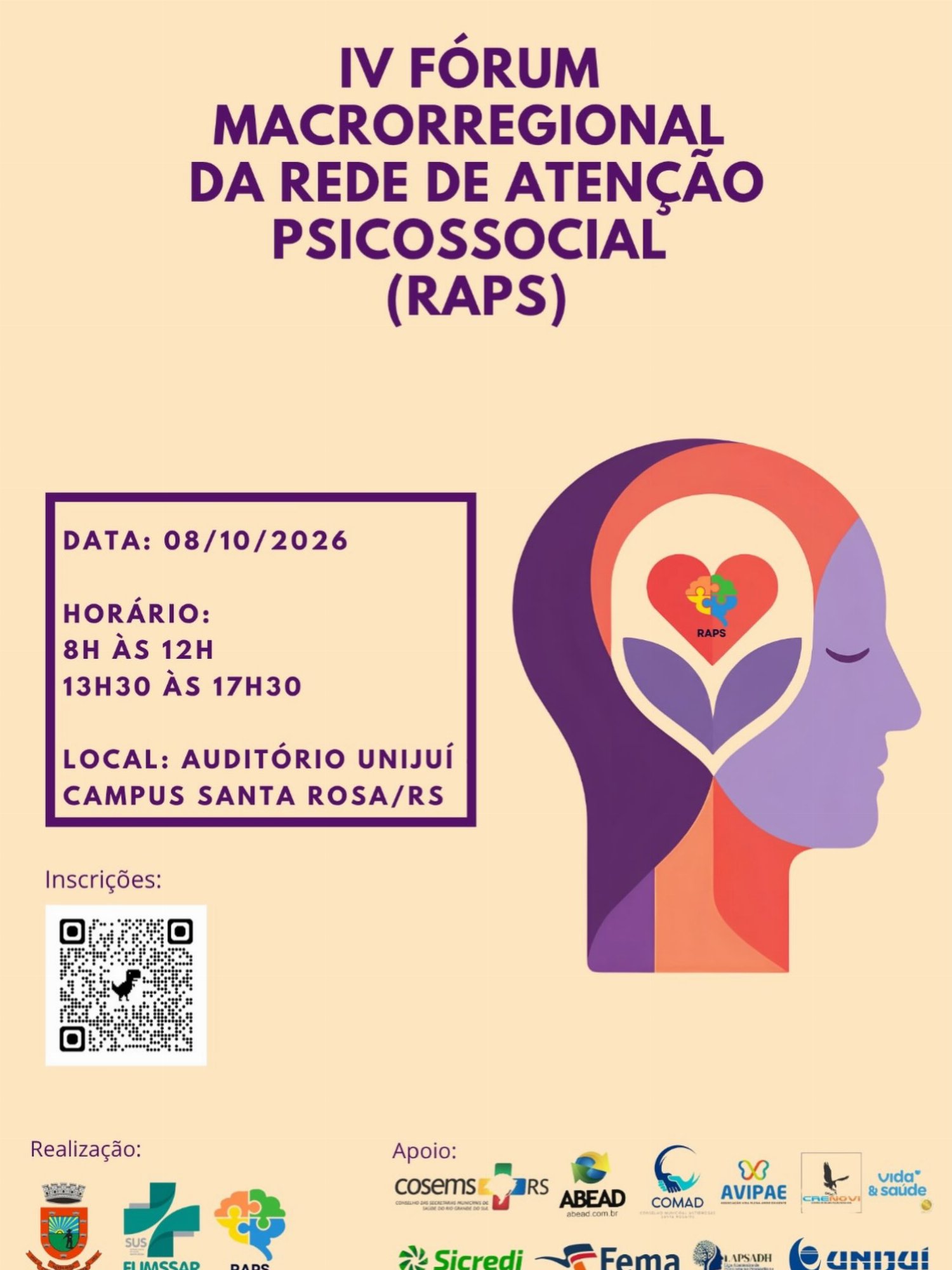 IV Fórum Macrorregional da Rede de Atenção Psicossocial (RAPS)