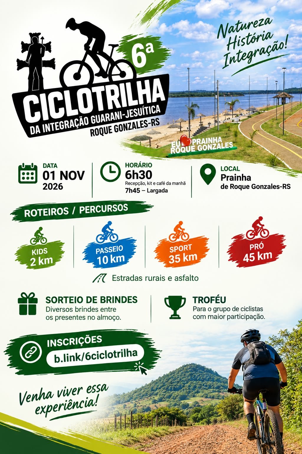 6ª Ciclotrilha da Integração Guarani-Jesuítica