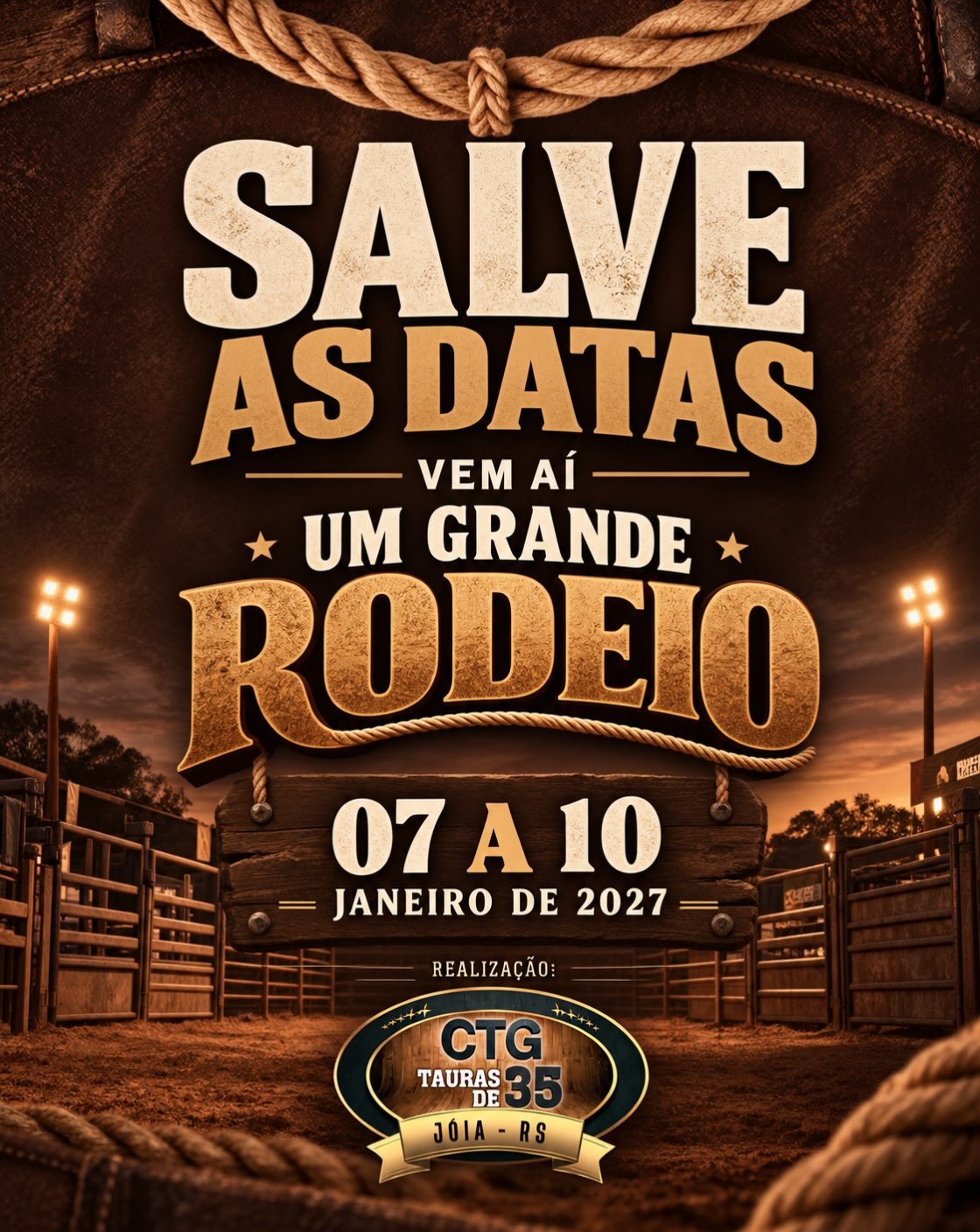 Grande Rodeio CTG Tauras de 35 - 07 a 10 de Janeiro de 2027