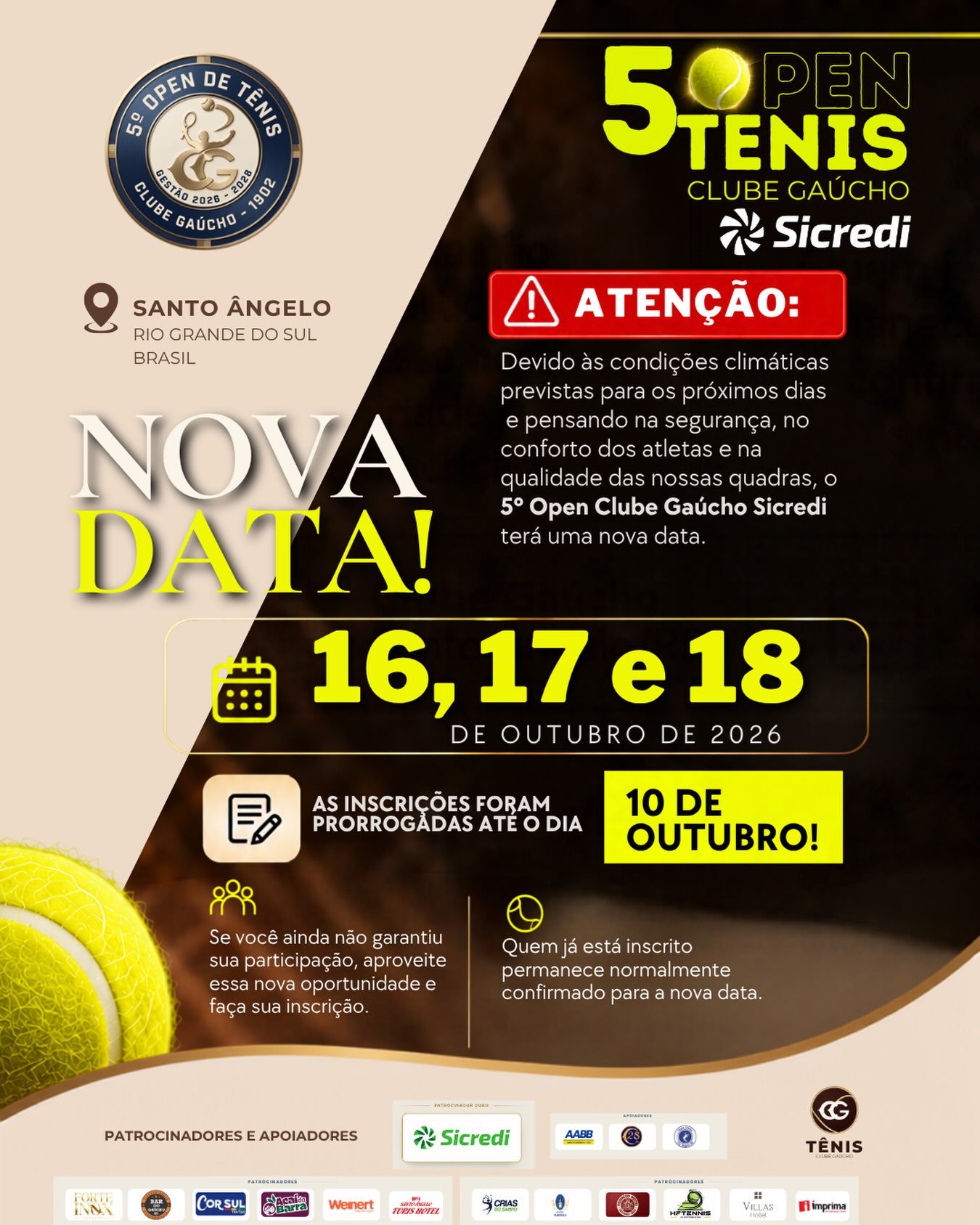 5º Open Clube Gaúcho Sicredi