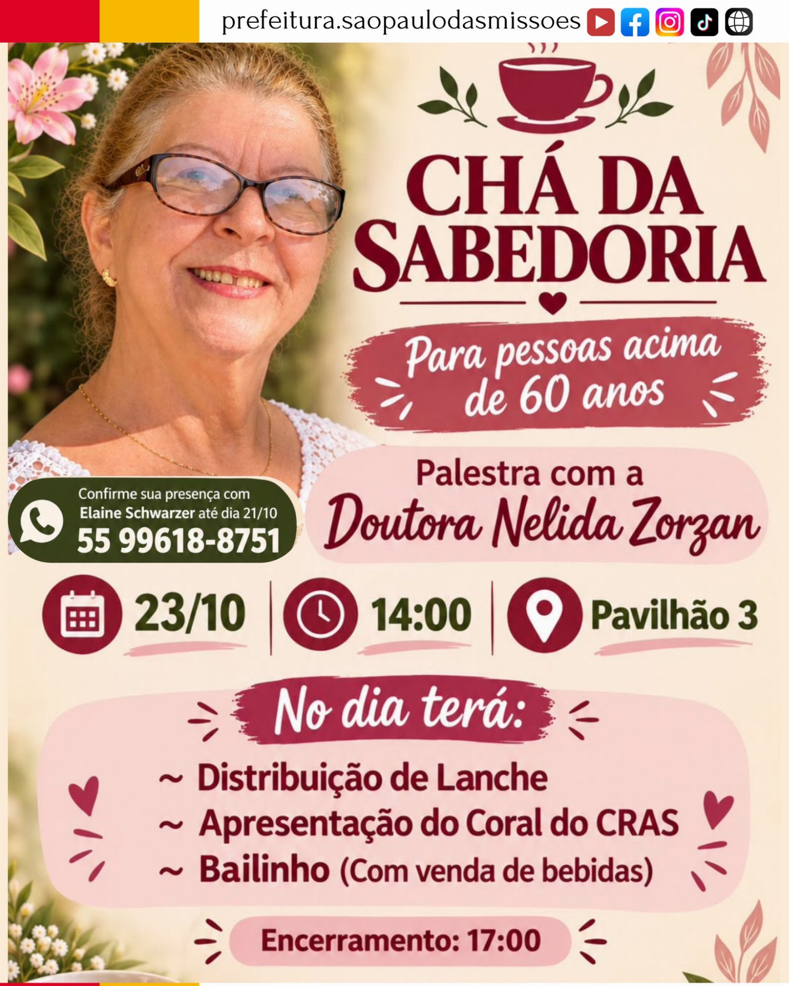 Chá da Sabedoria - Homenagem aos Idosos de São Paulo das Missões