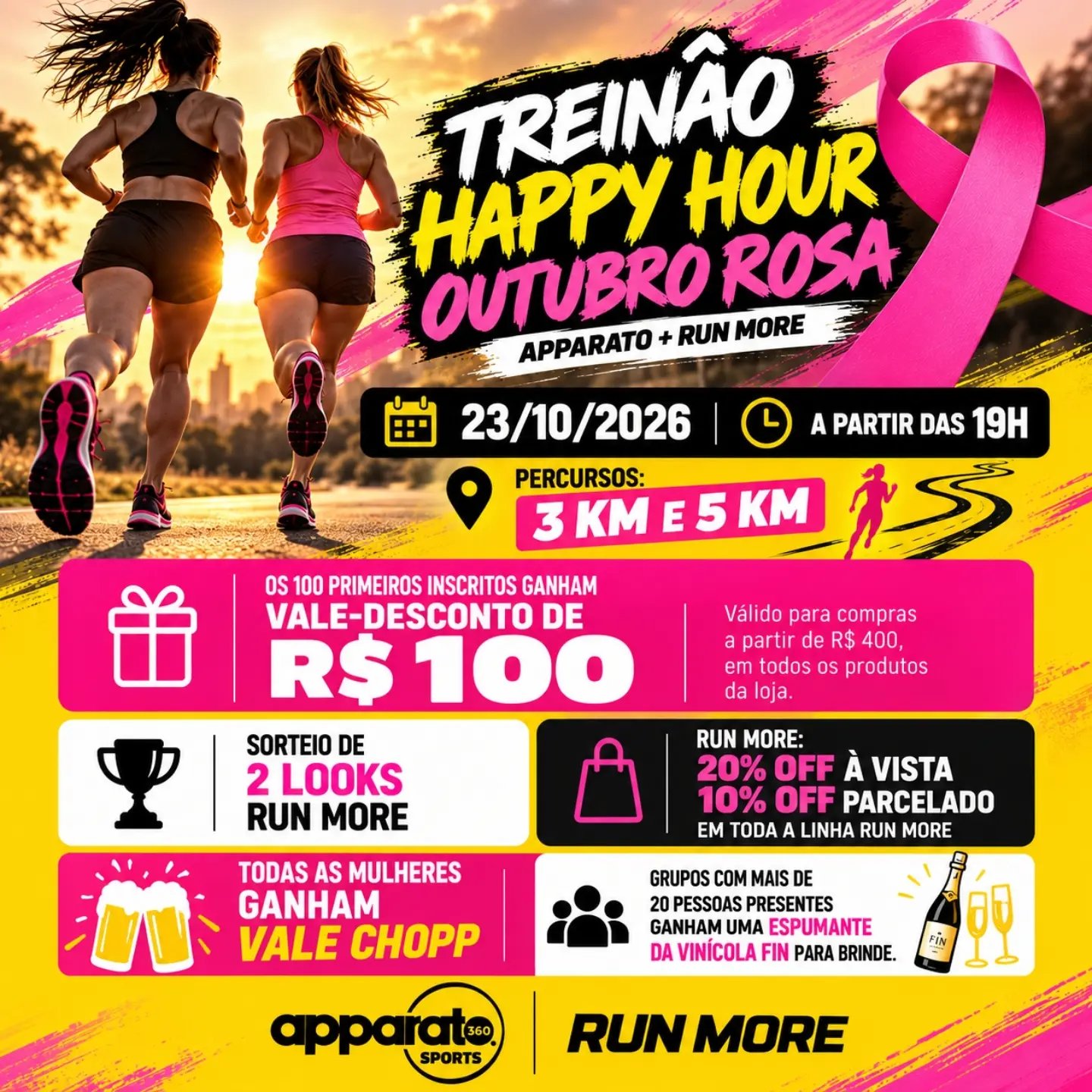 Treinão Happy Hour Outubro Rosa