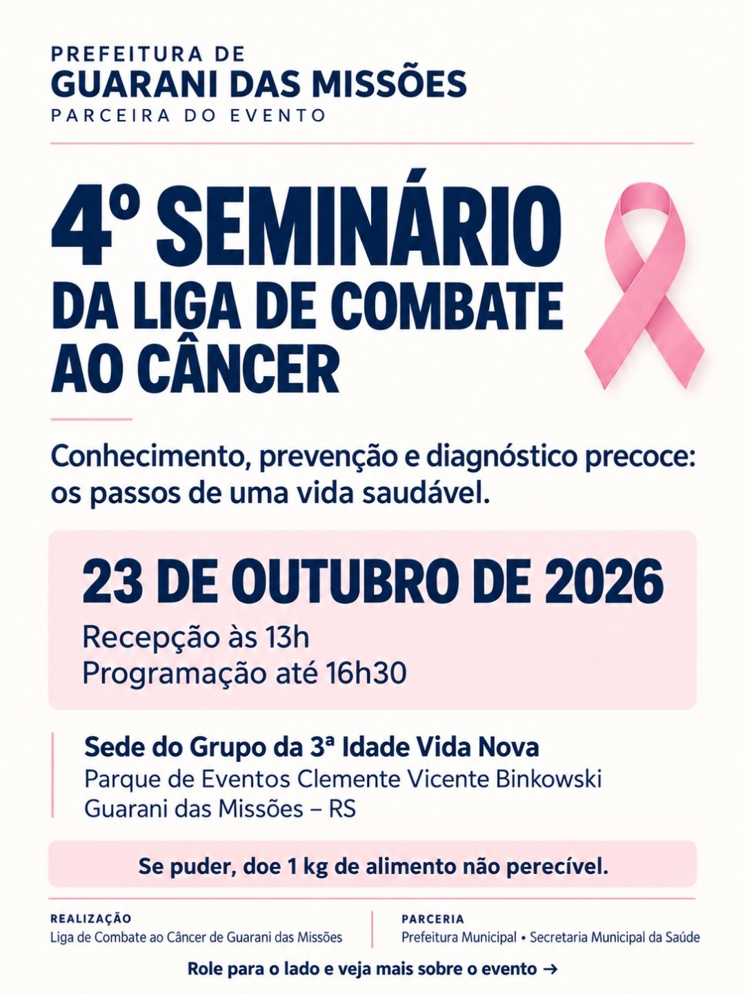 4º Seminário da Liga de Combate ao Câncer