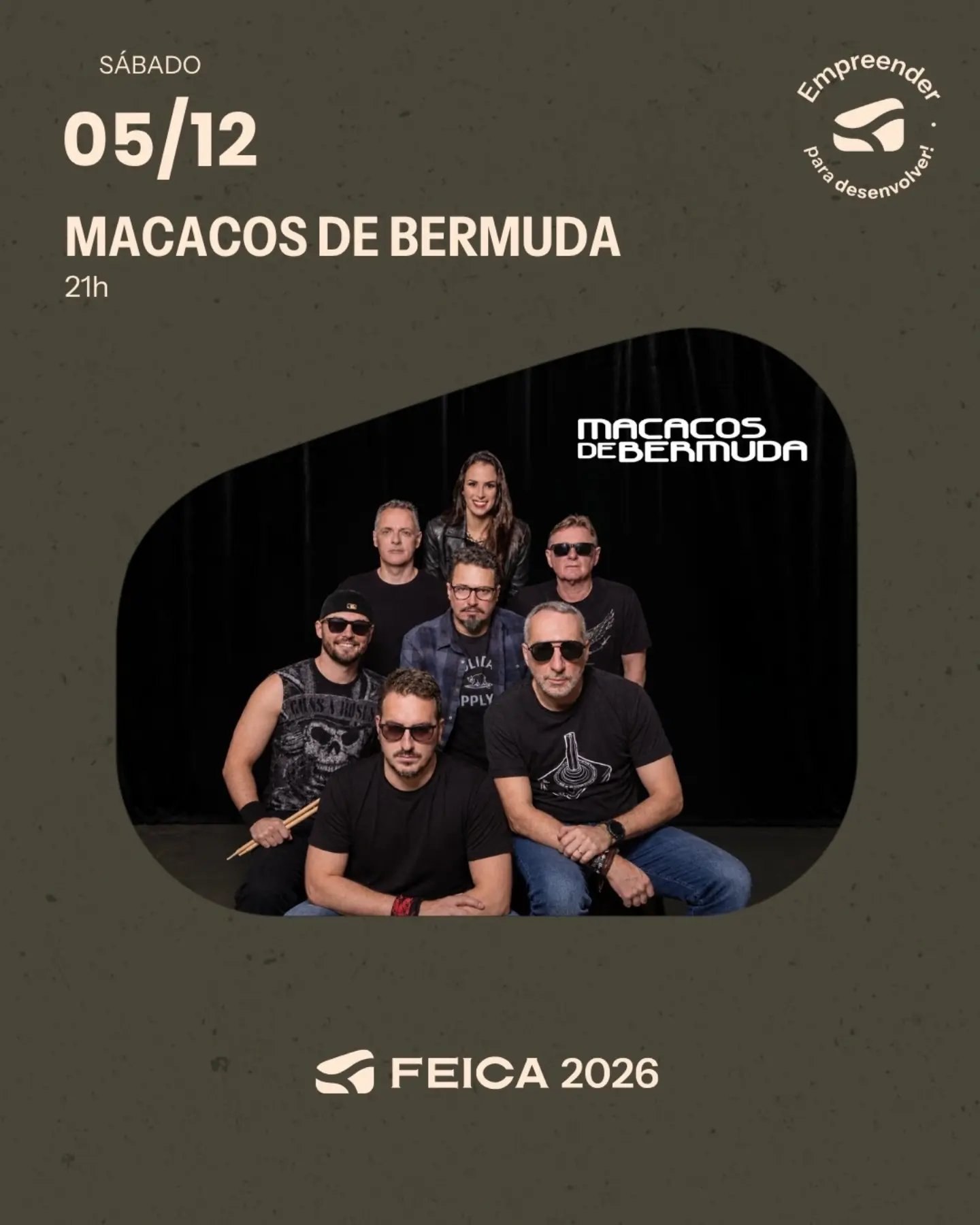 Macacos de Bermuda na FEICA 2026