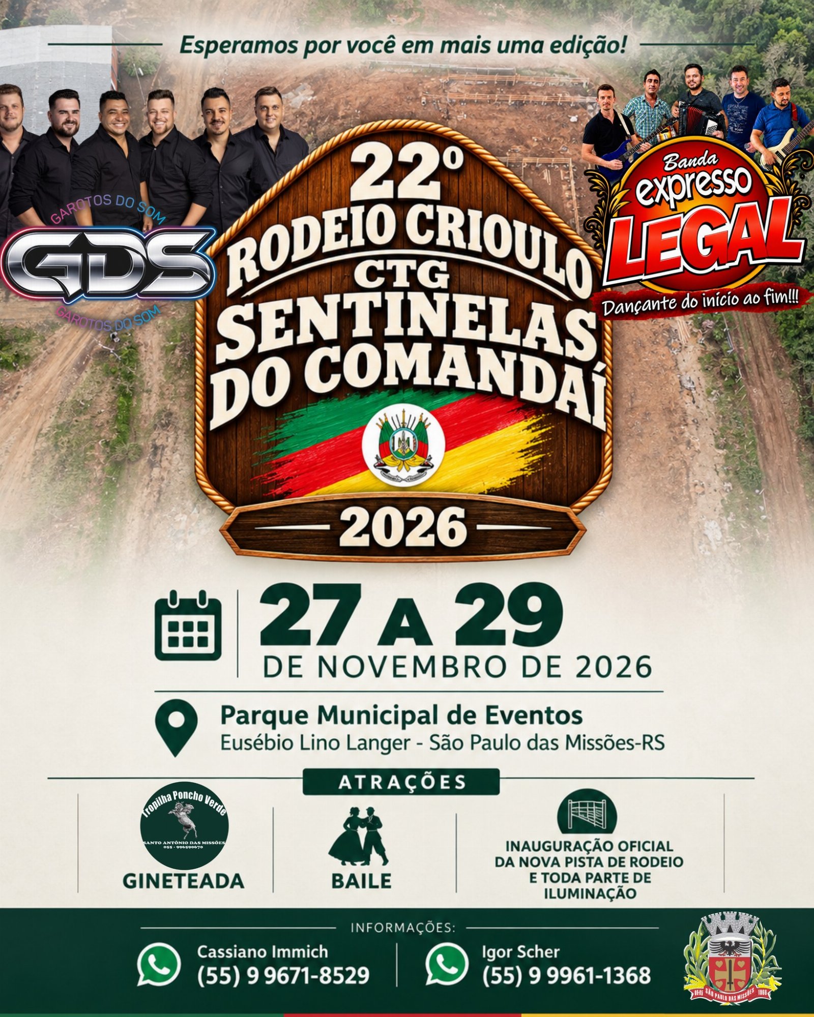22º Rodeio Crioulo do CTG Sentinelas do Comandaí
