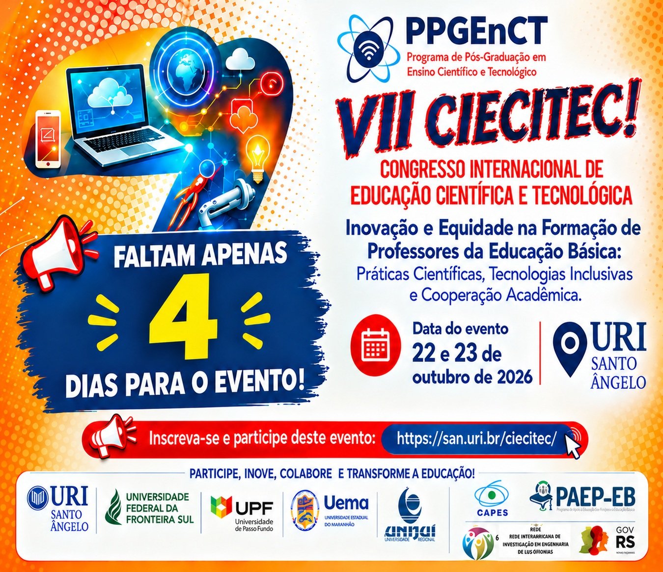 VII CIECITEC - Congresso Internacional de Educação Científica e Tecnológica