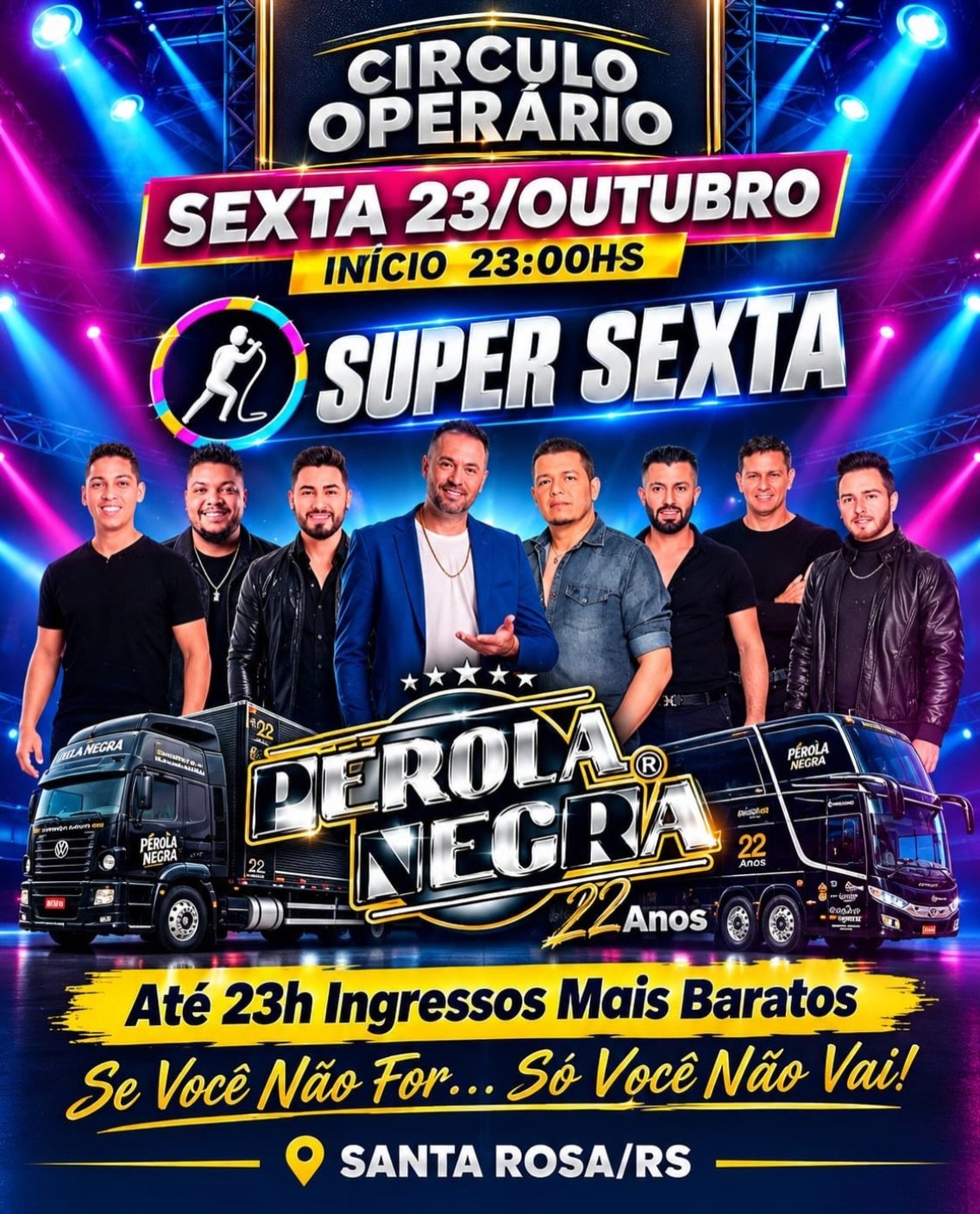 Super Sexta com Pérola Negra - Círculo Operário (23/10/2026)