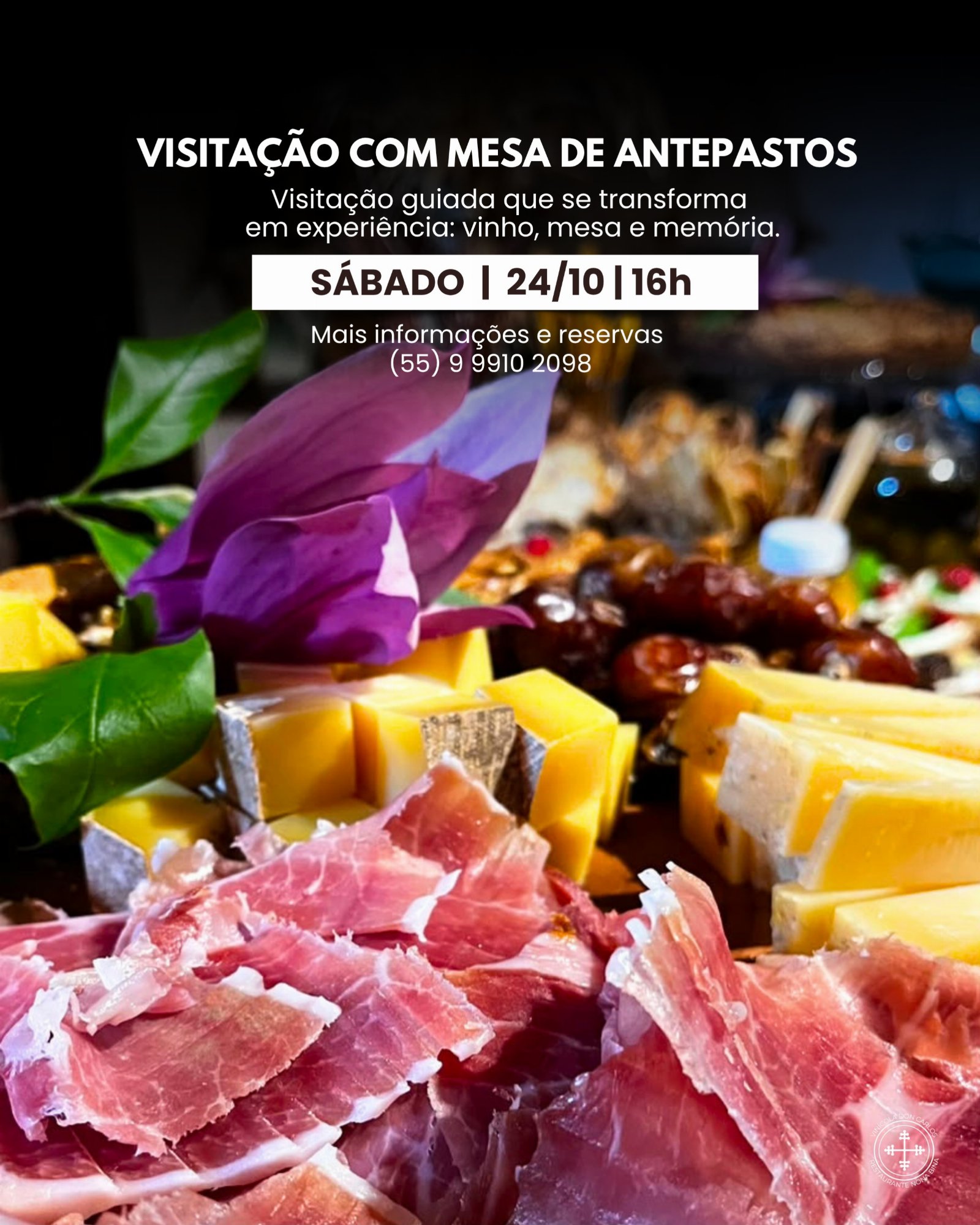 Visitação com Mesa de Antepastos