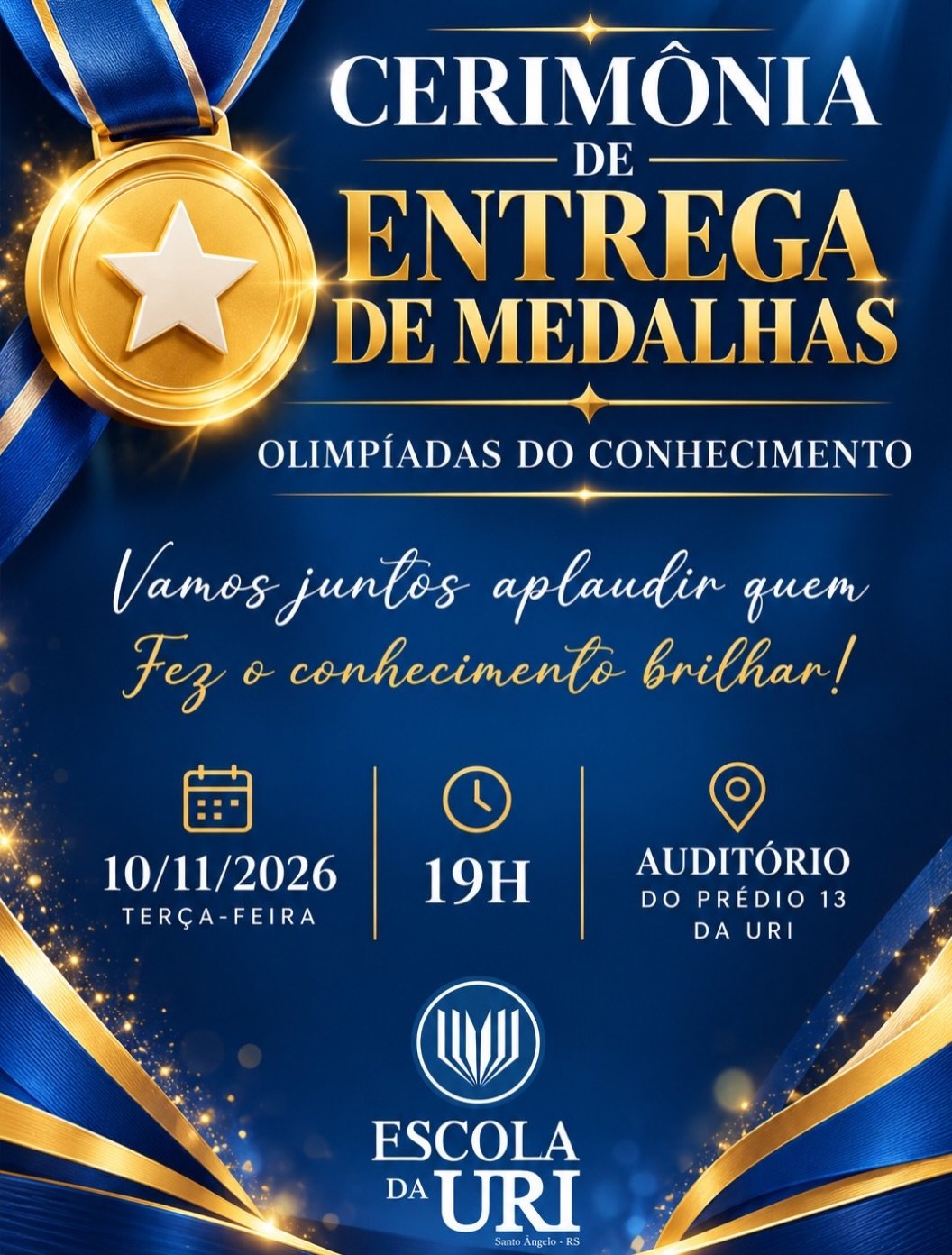 Cerimônia de Entrega de Medalhas - Olimpíadas do Conhecimento