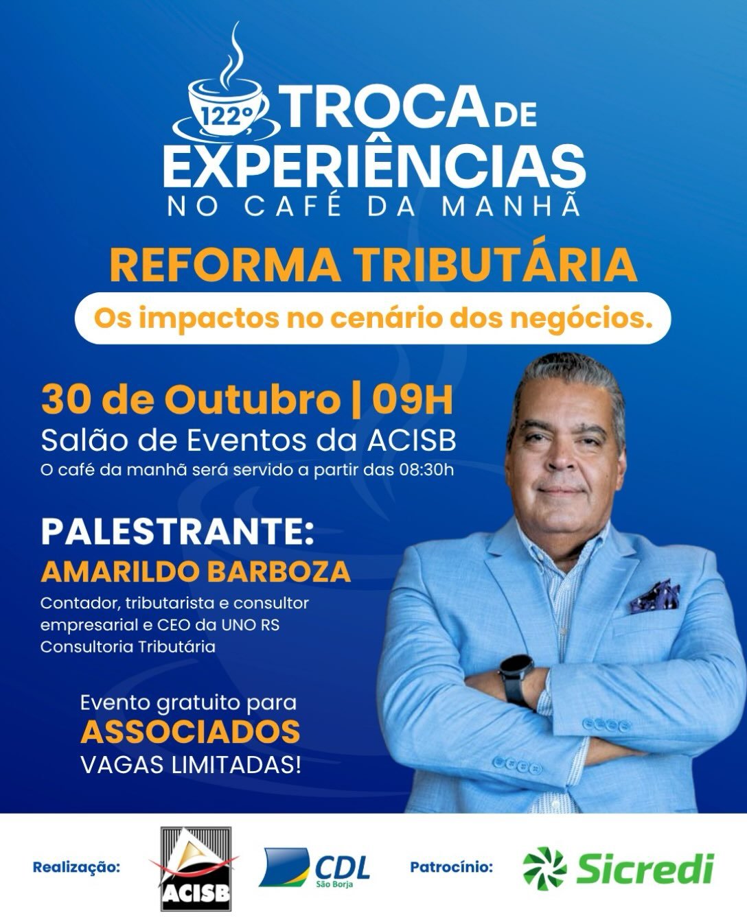 122º Troca de Experiências no Café da Manhã: Reforma Tributária
