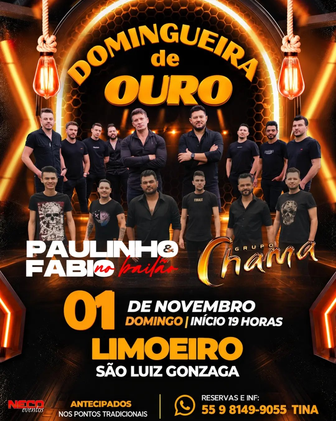 Domingueira de Ouro - Paulinho & Fábio no Bailão e Grupo Chama