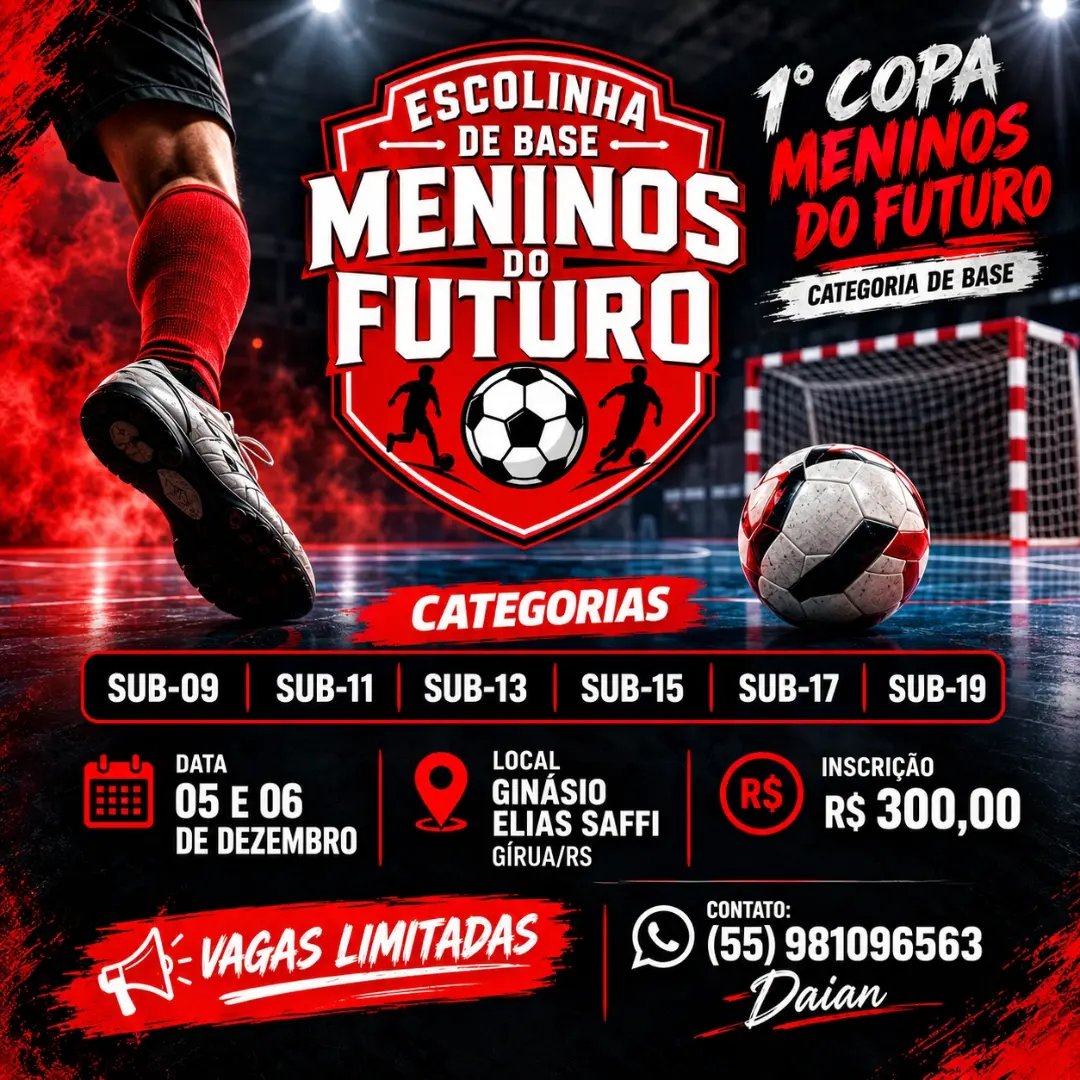 1ª Copa Meninos do Futuro - Escolinha de Base