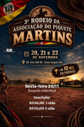 3º Rodeio da Associação do Piquete Martins