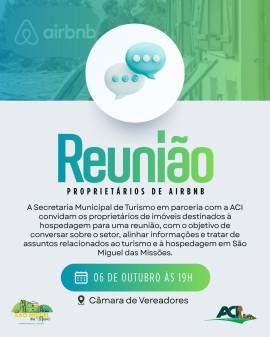 Reunião - Proprietários de Airbnb