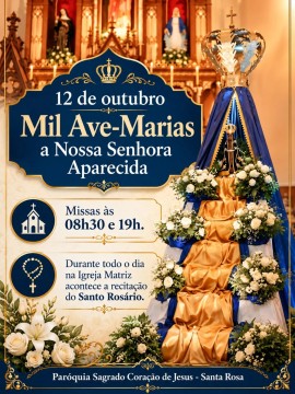 Mil Ave-Marias a Nossa Senhora Aparecida