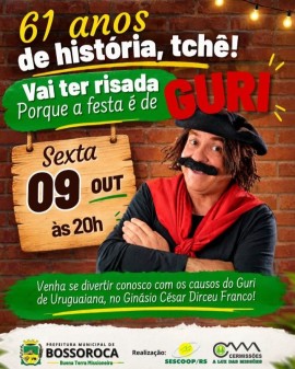 Os Causos do Guri de Uruguaiana - Aniversário de Bossoroca