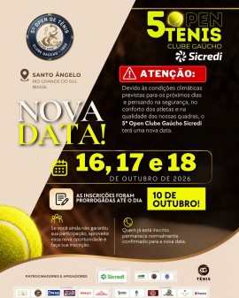 5º Open Clube Gaúcho Sicredi
