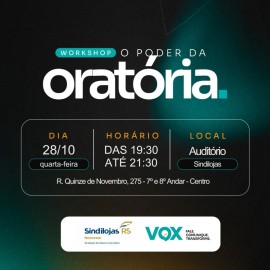Workshop O Poder da Oratória