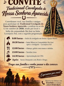 Tradicional Cavalgada de Nossa Senhora Aparecida