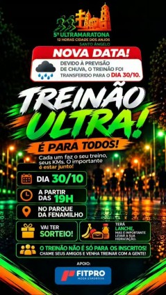 Treinão Ultra - 5ª Ultramaratona Cidade dos Anjos