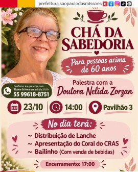 Chá da Sabedoria - Homenagem aos Idosos de São Paulo das Missões