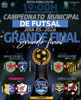 Grande Final - Campeonato Municipal de Futsal de Jóia 2026