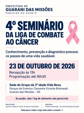 4º Seminário da Liga de Combate ao Câncer