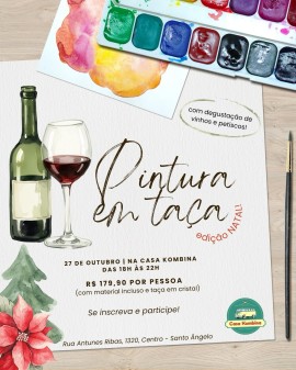 Pintura em Taça - Edição Natal