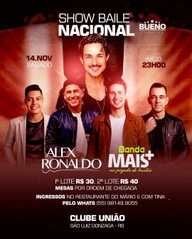 Show Baile Nacional - Alex Ronaldo e Banda Mais+