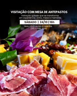 Visitação com Mesa de Antepastos