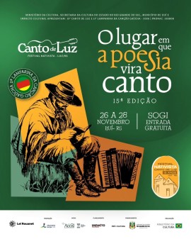 15º Festival Nativista Canto de Luz | 11ª Lamparina da Canção Gaúcha